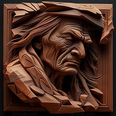 3D model Frank KBensing American artist (STL)